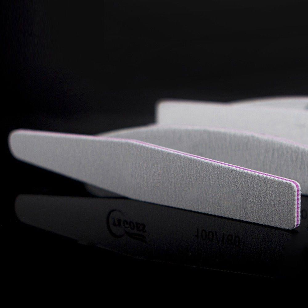 5pcs/lot Nail Files 100/180 Grit 5 Different Shapes Length 18CM Thin 0.4CM Nail Buffer Block for Nail Care Polish