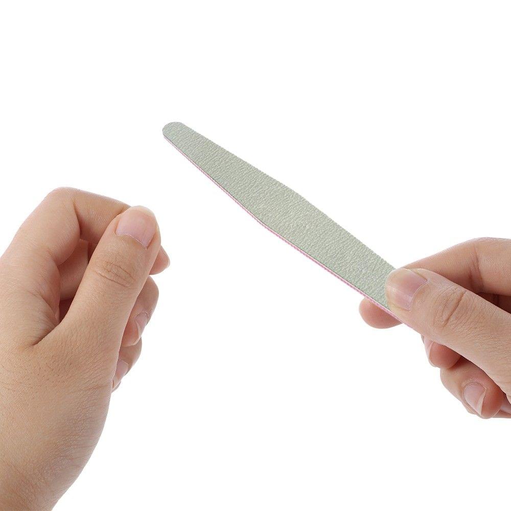 5pcs/lot Nail Files 100/180 Grit 5 Different Shapes Length 18CM Thin 0.4CM Nail Buffer Block for Nail Care Polish