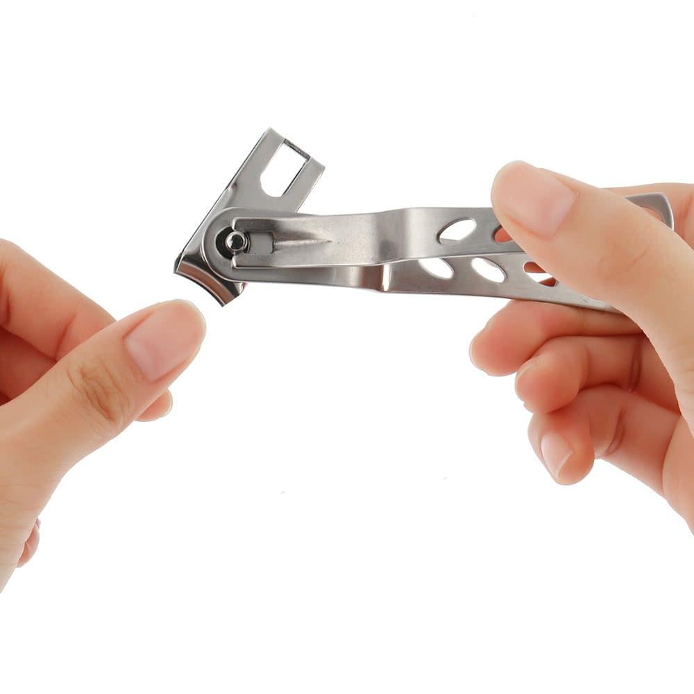 2pcs Nail Clipper Set Nail Grooming Stainless Steel Nail Cutter Finger Toe Pedicure & Manicure Nail Trimming Nail Art Tool