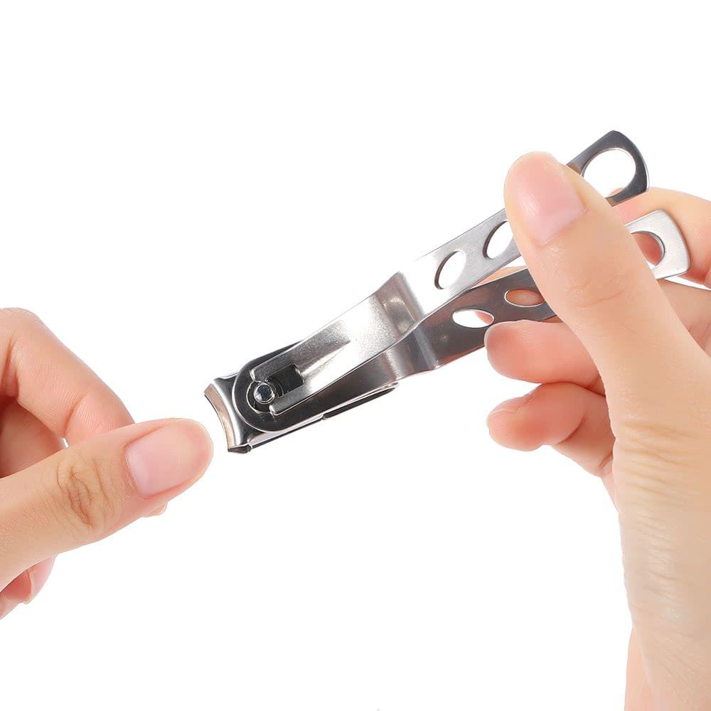 2pcs Nail Clipper Set Nail Grooming Stainless Steel Nail Cutter Finger Toe Pedicure & Manicure Nail Trimming Nail Art Tool