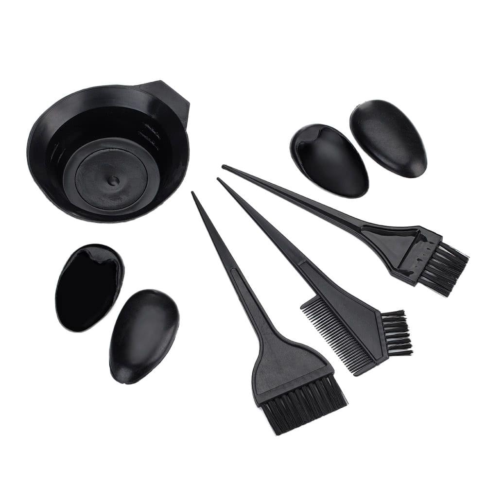 5Pcs Salon Hair Coloring Dyeing Hair Kit DIY Hair Coloring Tool Set Bowl & Brushes & Two-edged Comb & Ear Cove