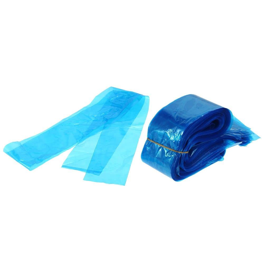 100Pcs Clip Cord Sleeves Bags Disposable Cove for Tattoo Machine Plastic Blue