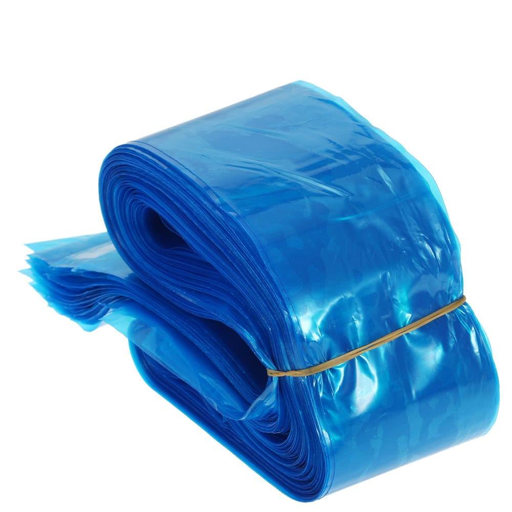 100Pcs Clip Cord Sleeves Bags Disposable Cove for Tattoo Machine Plastic Blue
