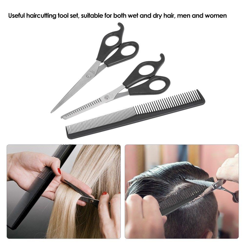 3Pcs/set Hair Cutting Thinning Scisso Set Hair Scisso Hair Comb Set Professional Hairdressing Shea With Hair Comb
