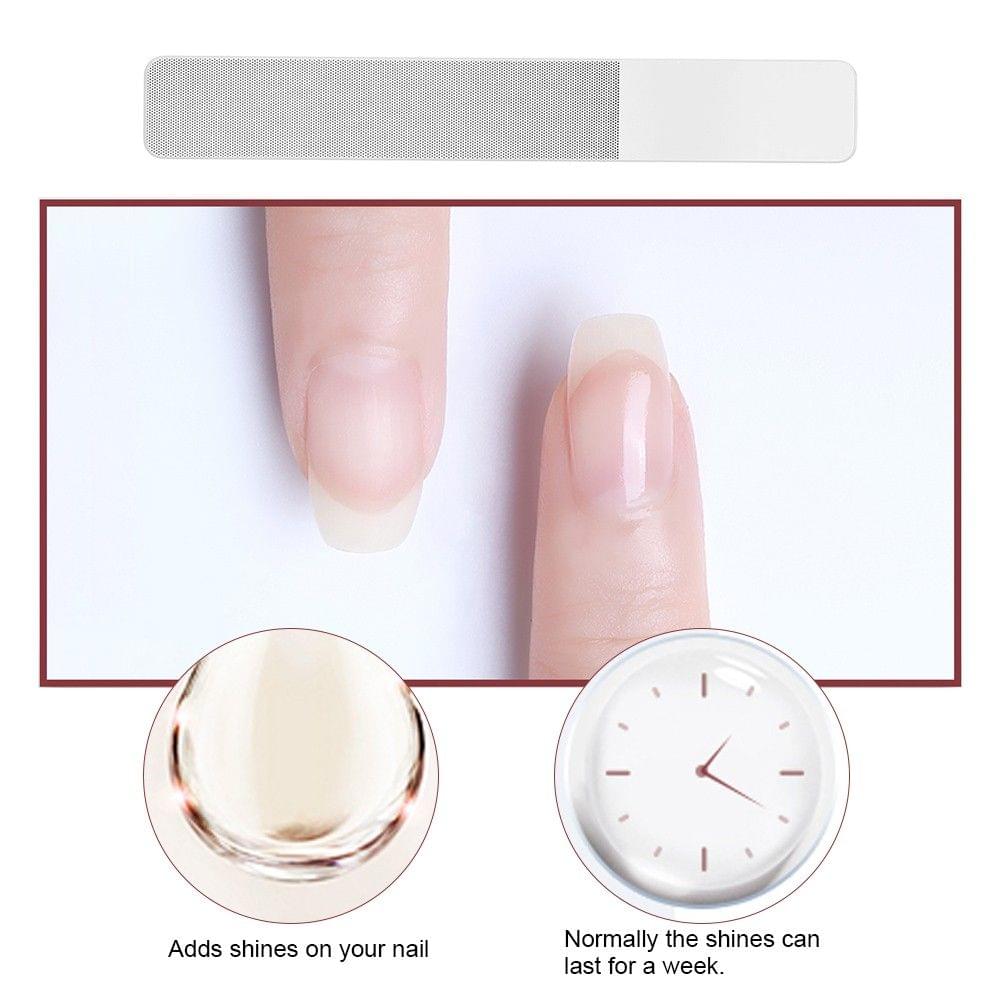 Glass Nail File Nail Shiner Crystal Nail Art Polisher Nail Buffer for Manicure and Pedicure Nail Art Tool