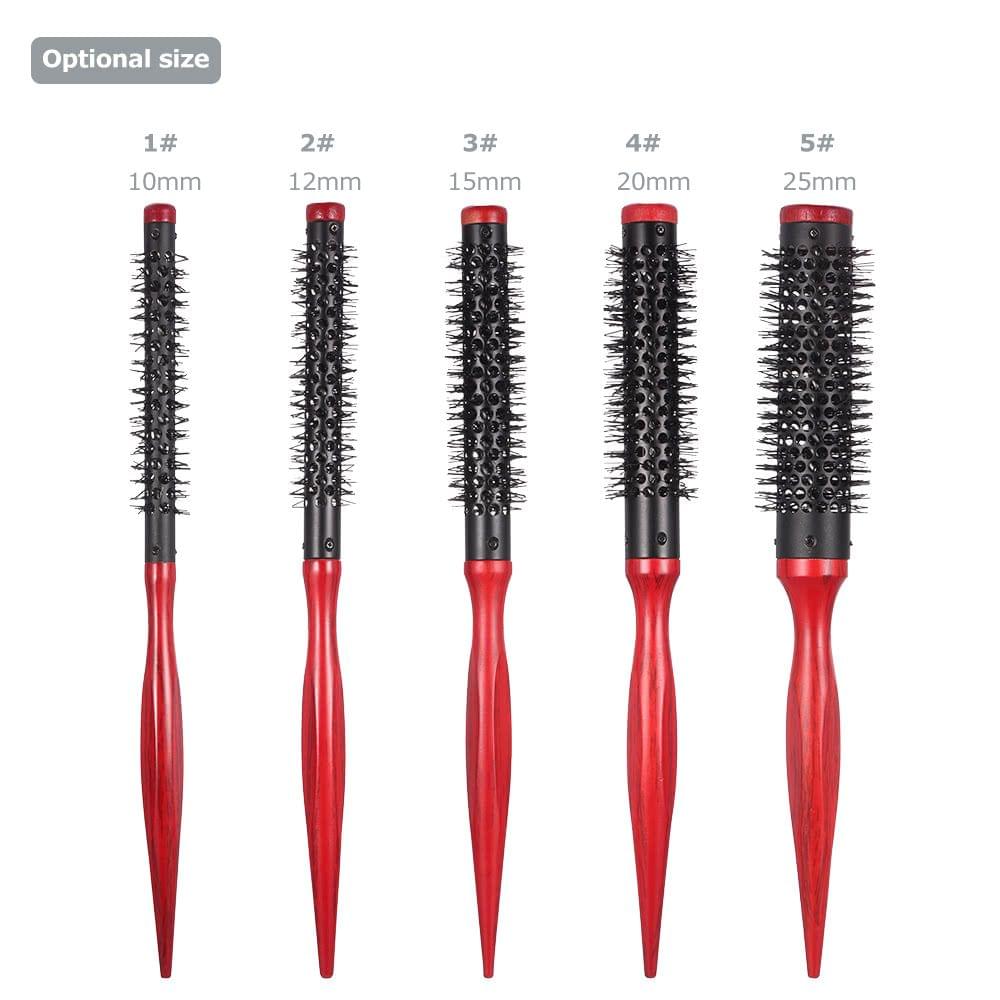 10mm Hair Round Brush Quiff Roller Comb for DIY Haityle Salon Hairdressing Round Hairbrush Nylon Comb
