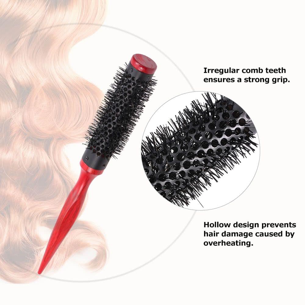 10mm Hair Round Brush Quiff Roller Comb for DIY Haityle Salon Hairdressing Round Hairbrush Nylon Comb