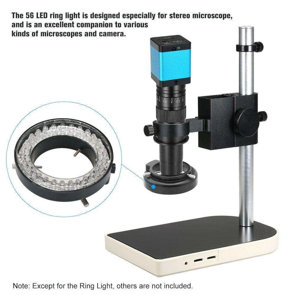 Adjustable 56 LED Ring Light Illuminator Lamp