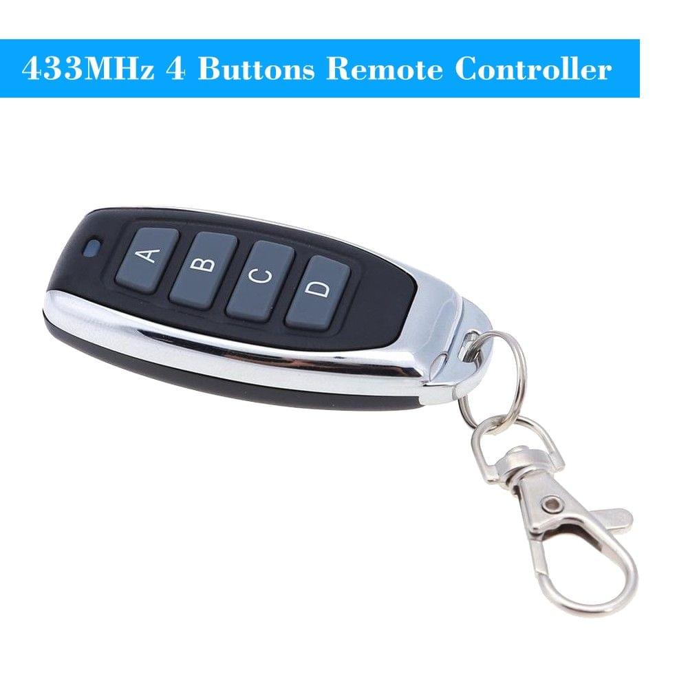 433MHz Wireless Remote Control Copy Code 4 Buttons Touch Switch