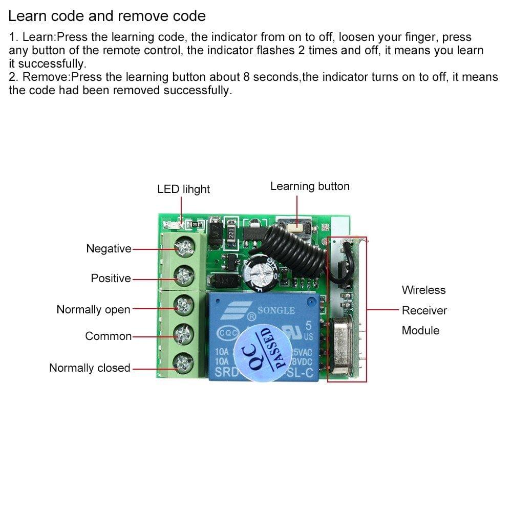 Universal Wireless Remote Control Switch