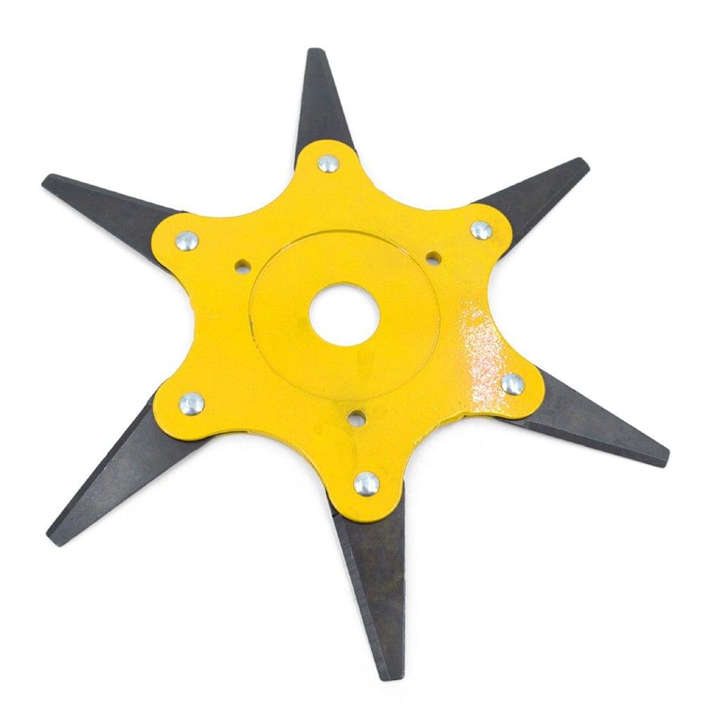 Lawn Mower Cutter Head Garden 6 Steel Blades Razo Trimmer Replacement Grass Weed Eater Brush Cutter Tool