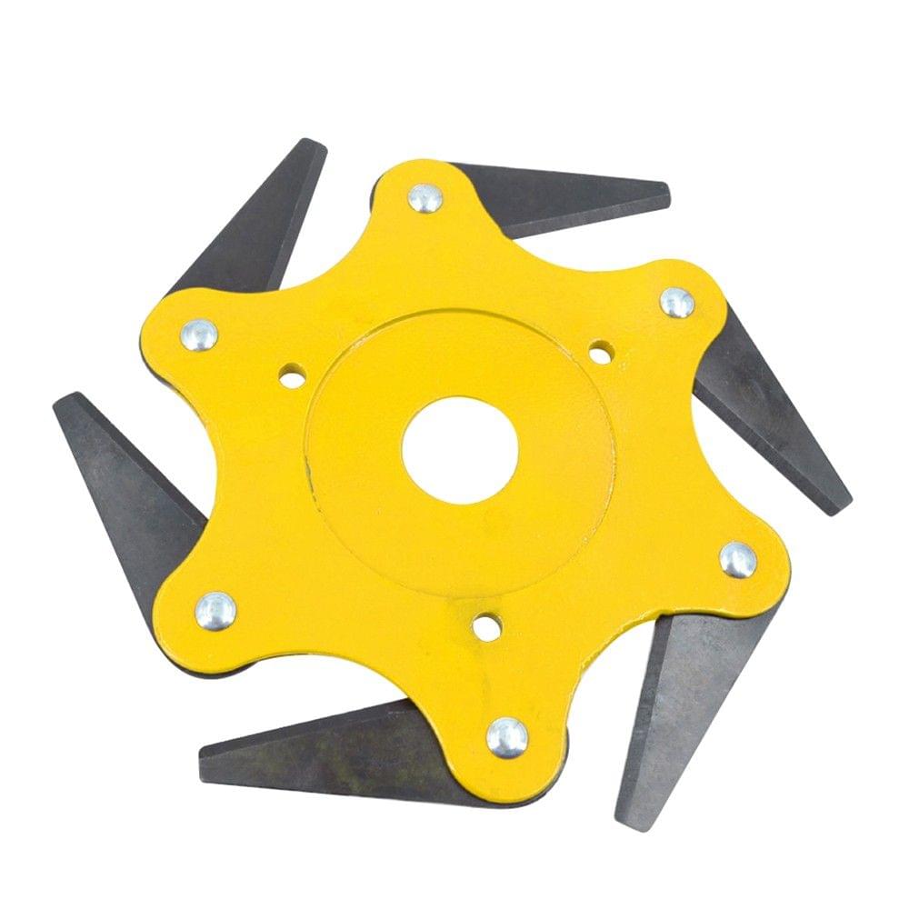 Lawn Mower Cutter Head Garden 6 Steel Blades Razo Trimmer Replacement Grass Weed Eater Brush Cutter Tool