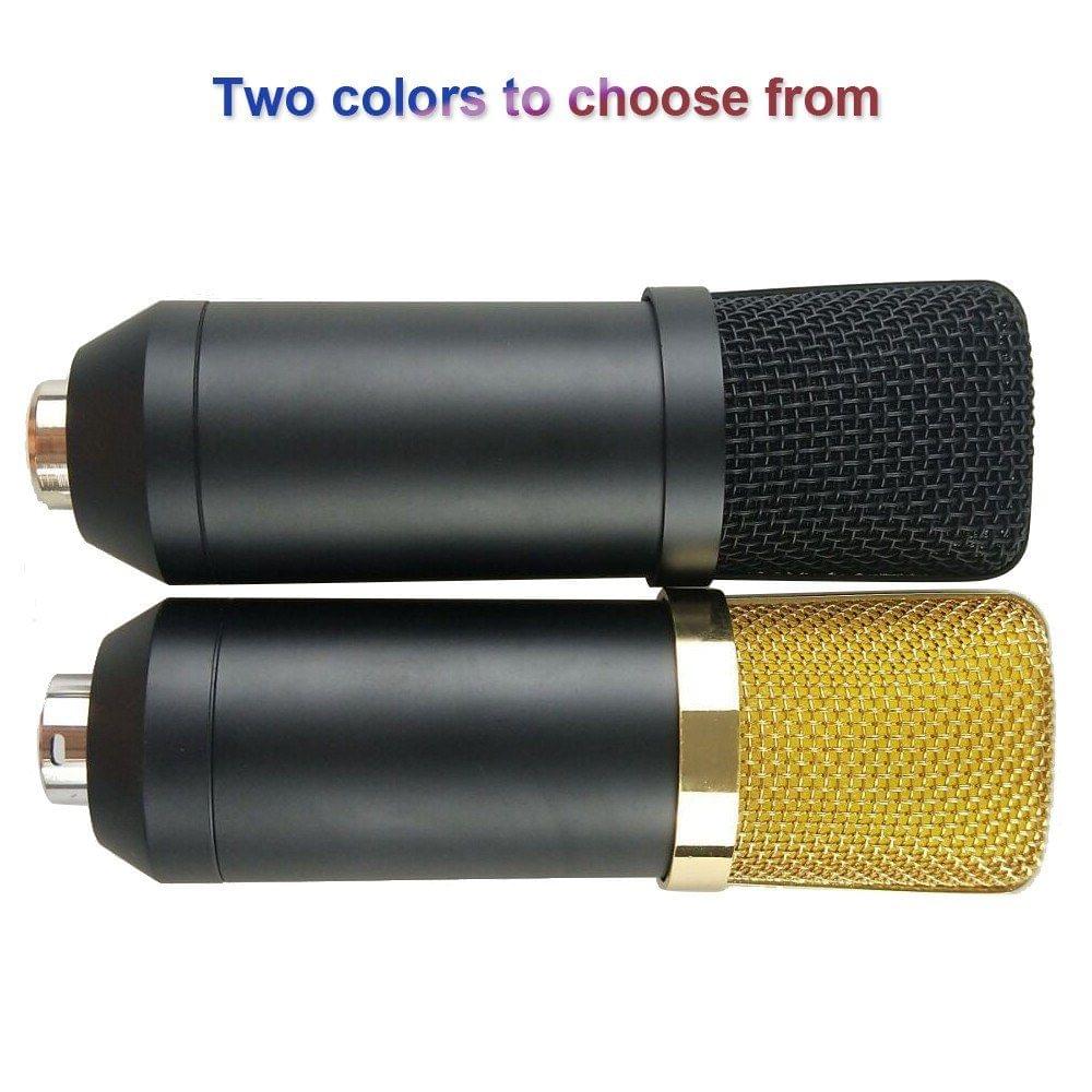 Condenser Microphone Adjustable Condenser Microphone Kit Studio Suspension Boom for Computer Audio Studio Recording Vocal Mic with Microphone Holder