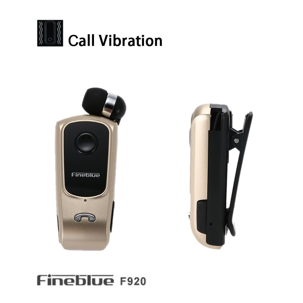 Fineblue F920 BT Stereo Headset BT 4.0 Hands-free Earphone Vibrating Alert Multi-connection Headphone Cable Retractable with Clip White for iPhone 6S 6 6 Plus Samsung S6 S5 Note 5 HTC Tablet PC Laptop Other BT-enabled Devices