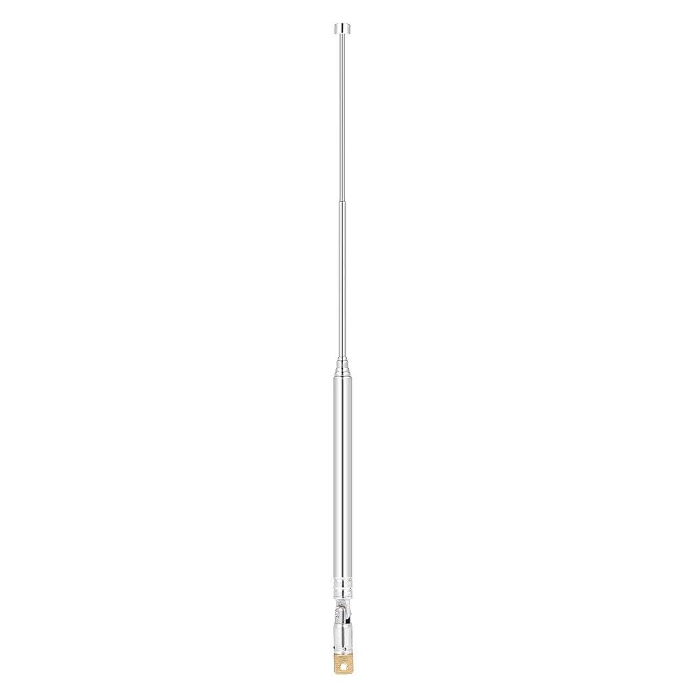 Telescopic FM Radio Antenna 7 Sections Chromium-plating Copper Antenna 180? Rotatable