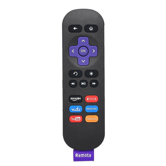 Streaming Media Player Remote Control Wireless IR Smart Controller Replacement for Roku 1 2 3 4 LT HD XD XS Black