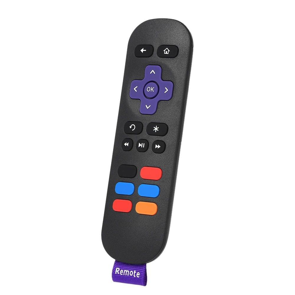 Streaming Media Player Remote Control Wireless IR Smart Controller Replacement for Roku 1 2 3 4 LT HD XD XS Black