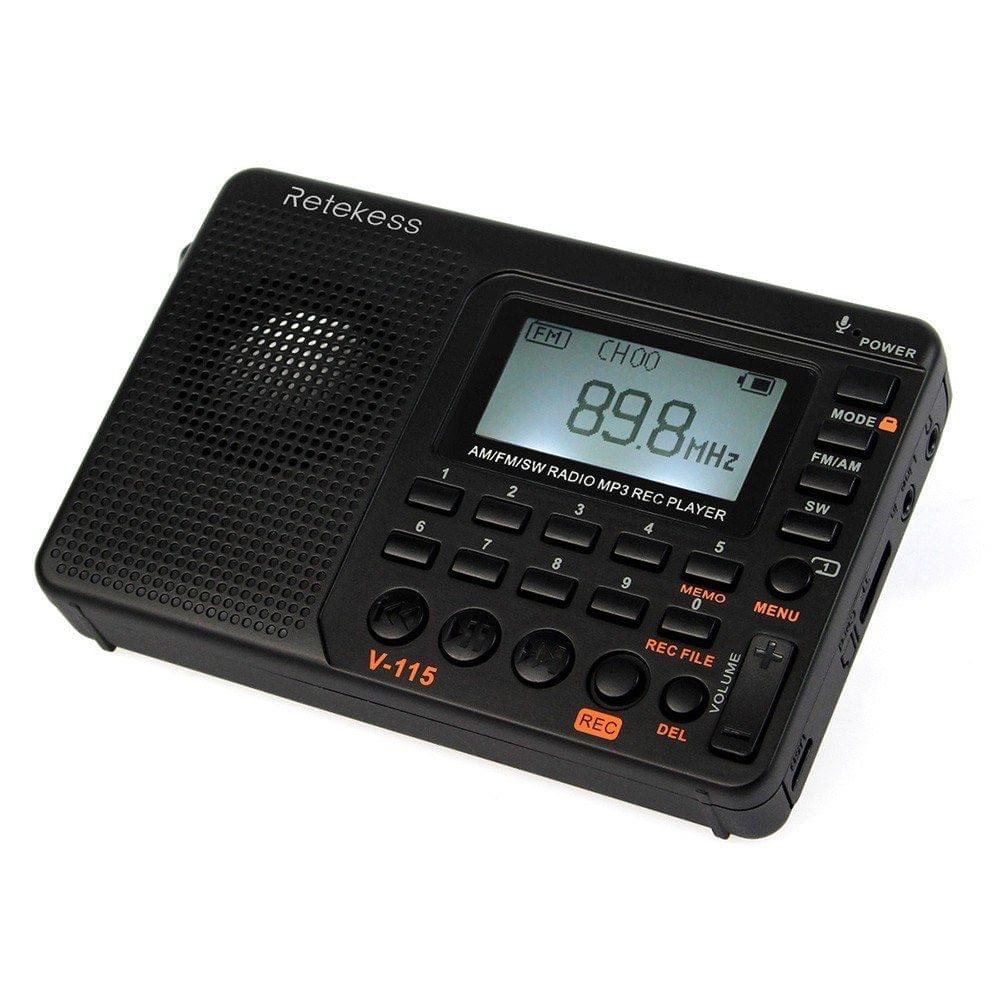 Retekess TIVDIO V-115 FM/AM/SW Multiband Radio Music Player