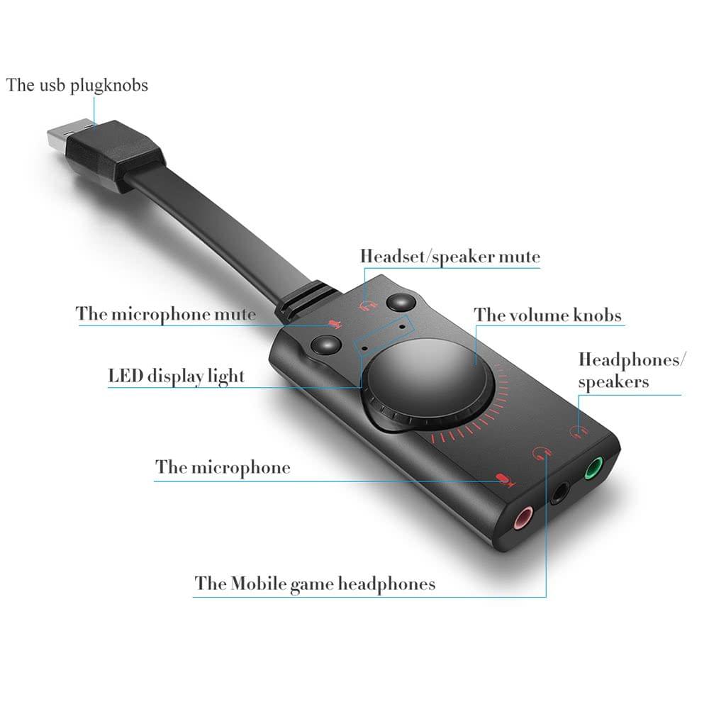 KOTION EACH USB 2.0 External Sound Card Adapter