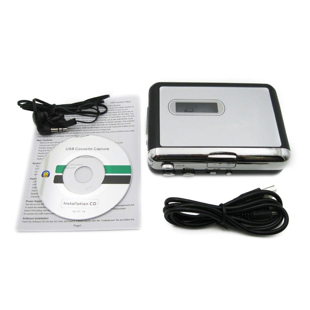 Converter Stereo MP3 USB Flash U Disk Audio Captuer Music Cassette Player