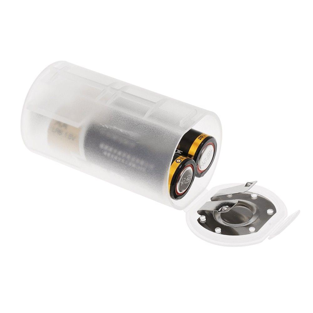 4 Pcs Battery Converter Adaptor 2*AA to D Size Battery Protective Case Holder PP Material