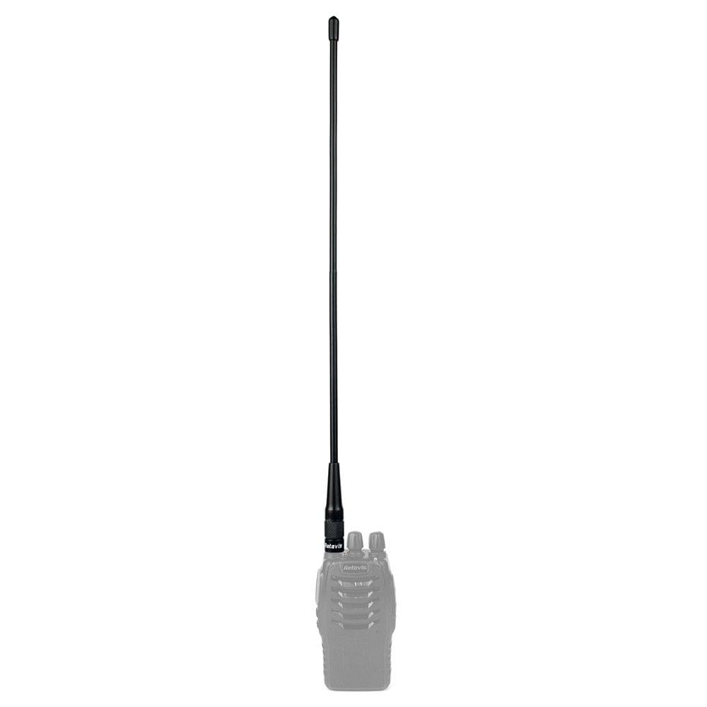 Retevis RHD-771 Antenna VHF UHF Dual-band Intercom Antenna SMA-F Soft Antenna with 2.15DBI Gain 20 Watts Power for Handheld Radios with SMA-M Interface