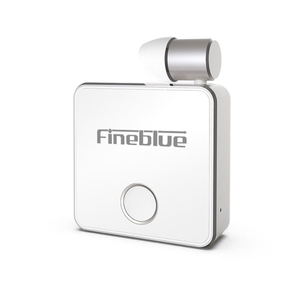 Fineblue F1 Bluetooth 5.0 Headphones Clip-on Wireless Headphone Cable Retractable Earphone Music Headsets Vibration Alert Hands-free with Mic Multi-point Connection