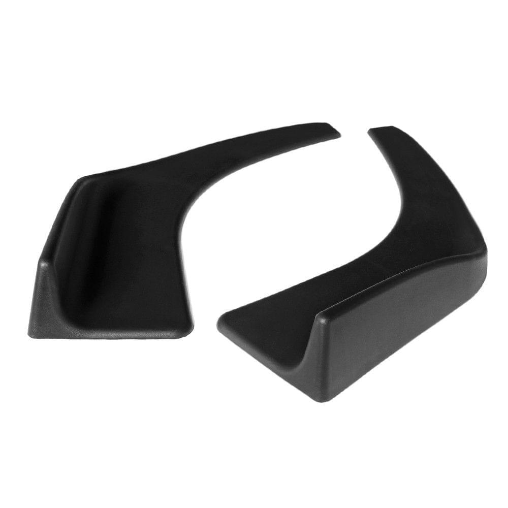 504# Universal Car Front Body Shovel Deflector Spoiler Lip Splitter Diffuser Bumper Canard Body Shovels ABS 2Pcs