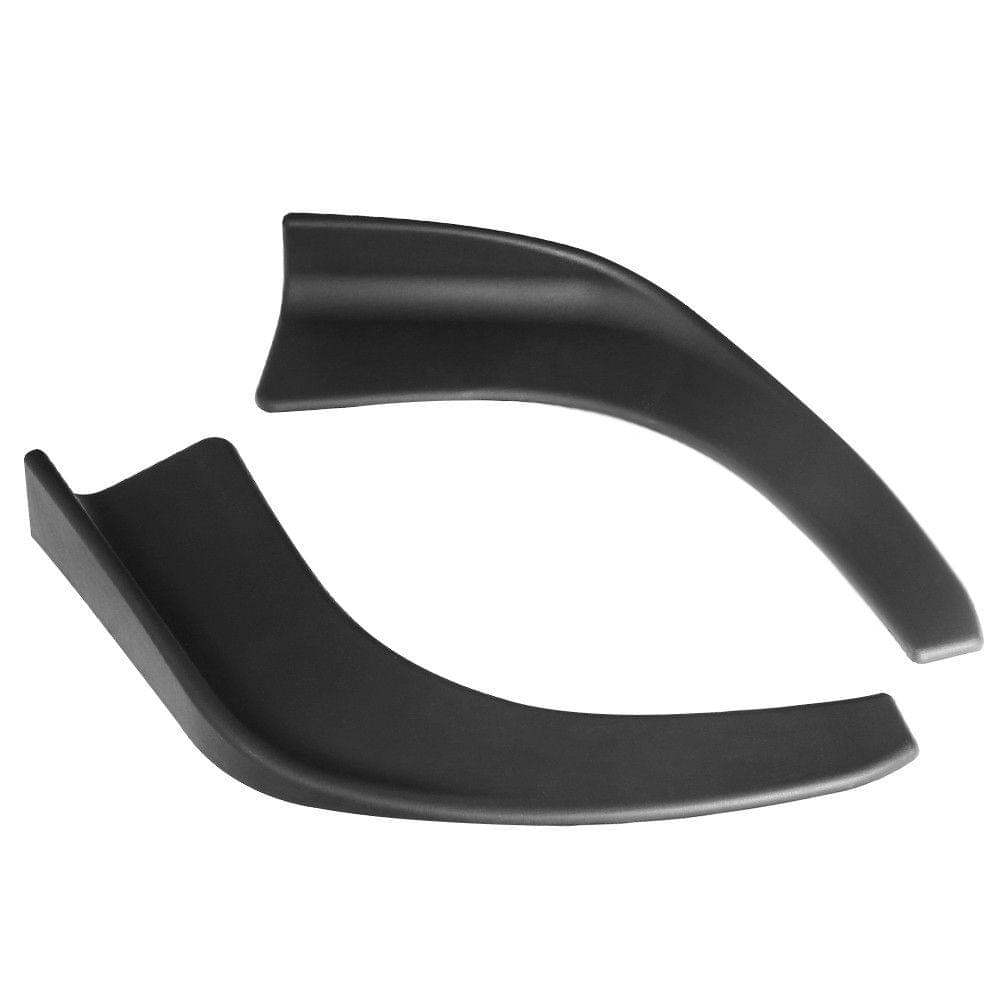 504# Universal Car Front Body Shovel Deflector Spoiler Lip Splitter Diffuser Bumper Canard Body Shovels ABS 2Pcs