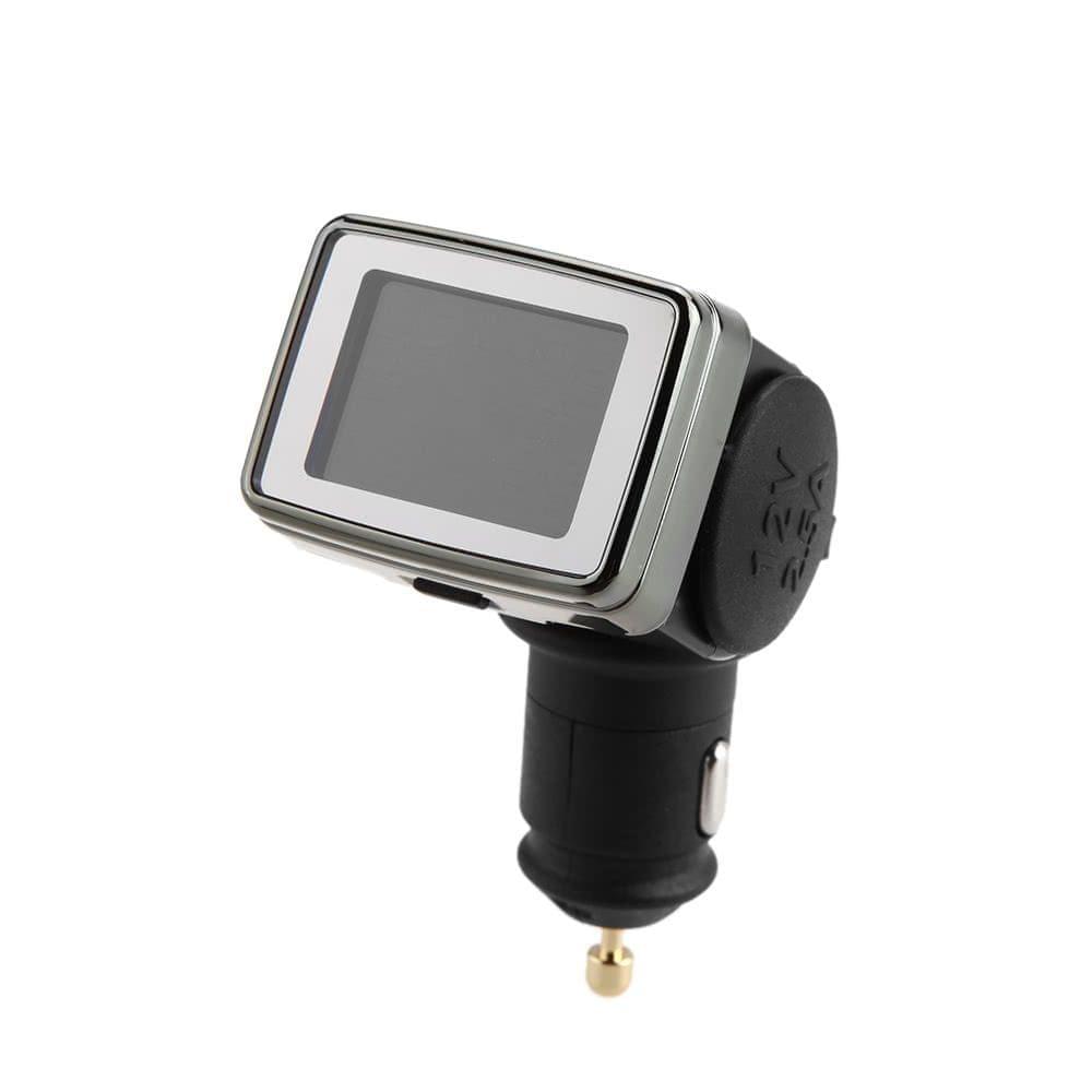Steelmate TP-79 DIY Wireless TPMS Tire Pressure Monitoring System with Adjustable LCD Display Cigarette Plug Diverter 4 External Sensors Bar Unit