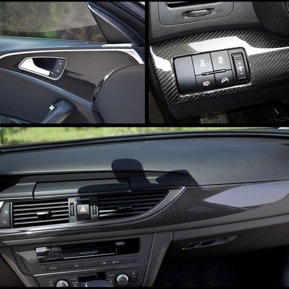 Black 5D Vinyl Film Carbon Fiber Car Wrap Film Carbon Fiber Car Sticker Accessory Auto Film