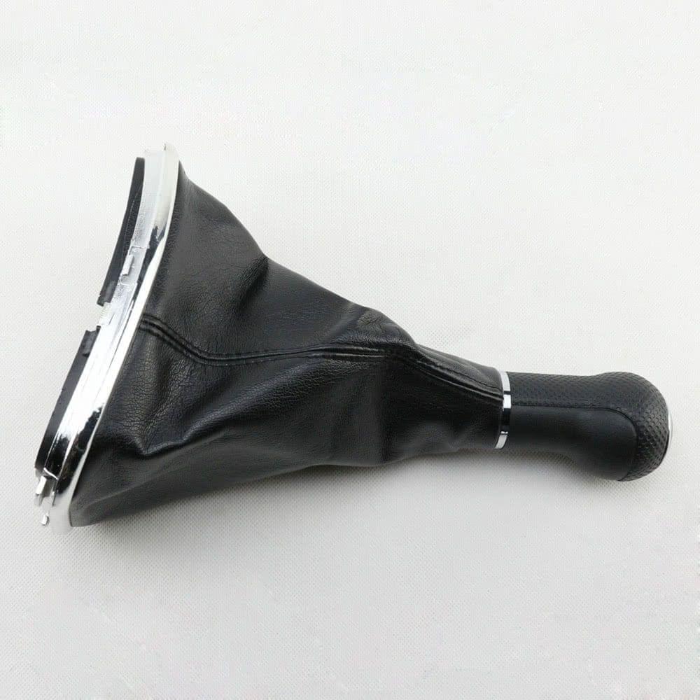 New 5 Speed Gear Shift Knob Gaitor Boot Black PU Leather for VW Golf Bora Jetta GTi MK4 1999-2004