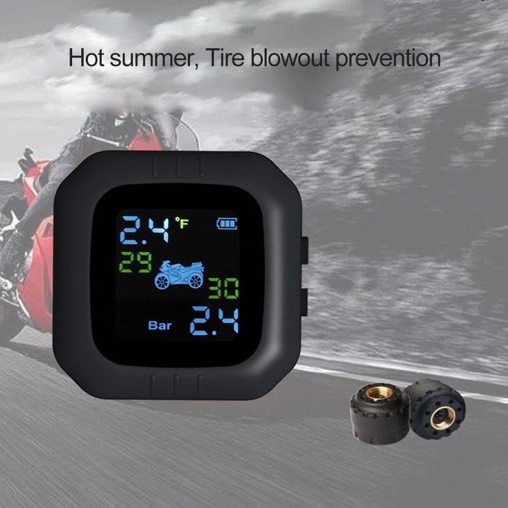 Moto Waterproof Cordless TPMS Motorcycle Tire Pressure Monitoring System