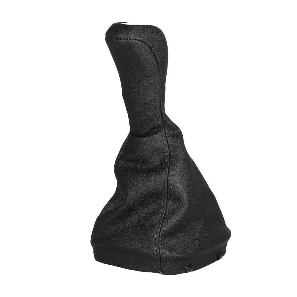 Car Gear Shift Knob Cover 6 Speed Black Leather Cover Case for Mercedes-Benz C Class W203