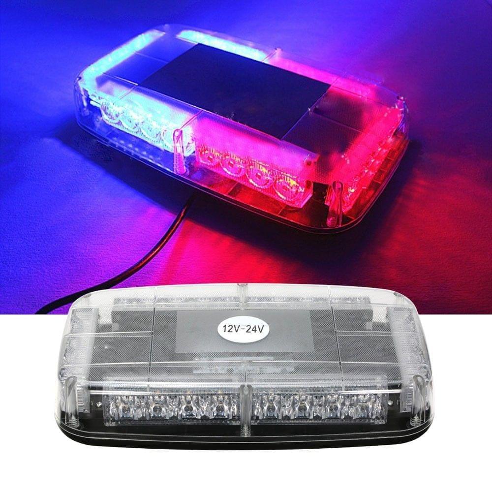 12v Car Roof Led Strobe Lights Bar Police Emergency Warning Fireman Flash Led Police Lights red and blue
