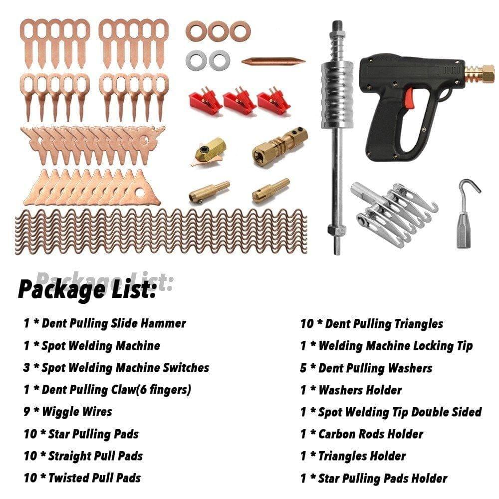 66Pcs/Set Dent Repair Puller Kit Car Repairing Tools