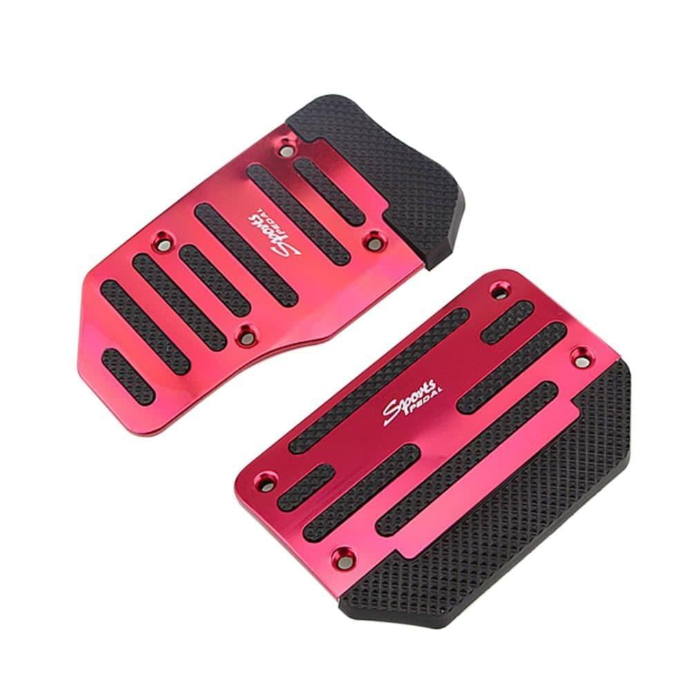 AT 3pcs/2pcs Automatic Car Auto Vehicle Non-slip Pedal Foot Treadle Brake Cover Pad Aluminium Alloy