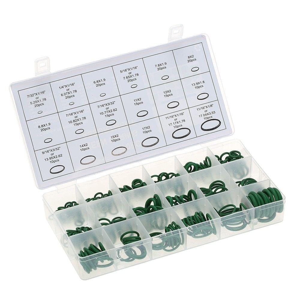 270pcs Assortment Kit Car HNBR A/C System Air Conditioning O Ring Seals Set Tool