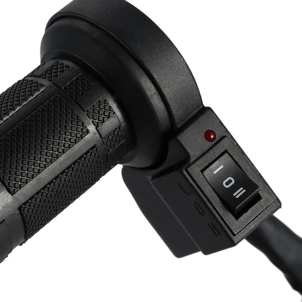 One Pair of 12V Motorcycle Heated Grips Hot/Warm Handlebar with Switch