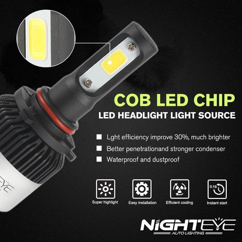 Nighteye 72W 9000lm 9005 light headlight driving fog bulb lamp white