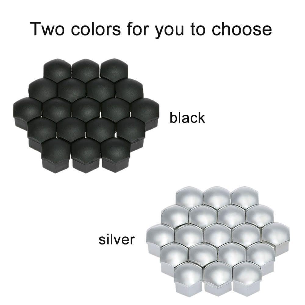 Set of 20pcs Universal 17mm Plastic Car Wheel Nut Covers Bolt Caps