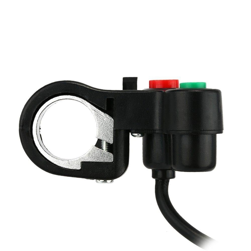 3 in 1 Headlight/Turn Signal Light/Horn ON-OFF Switch 2.2cm Diameter Handlebar DIY Button Accessory for Motorcycle Scooter ATV