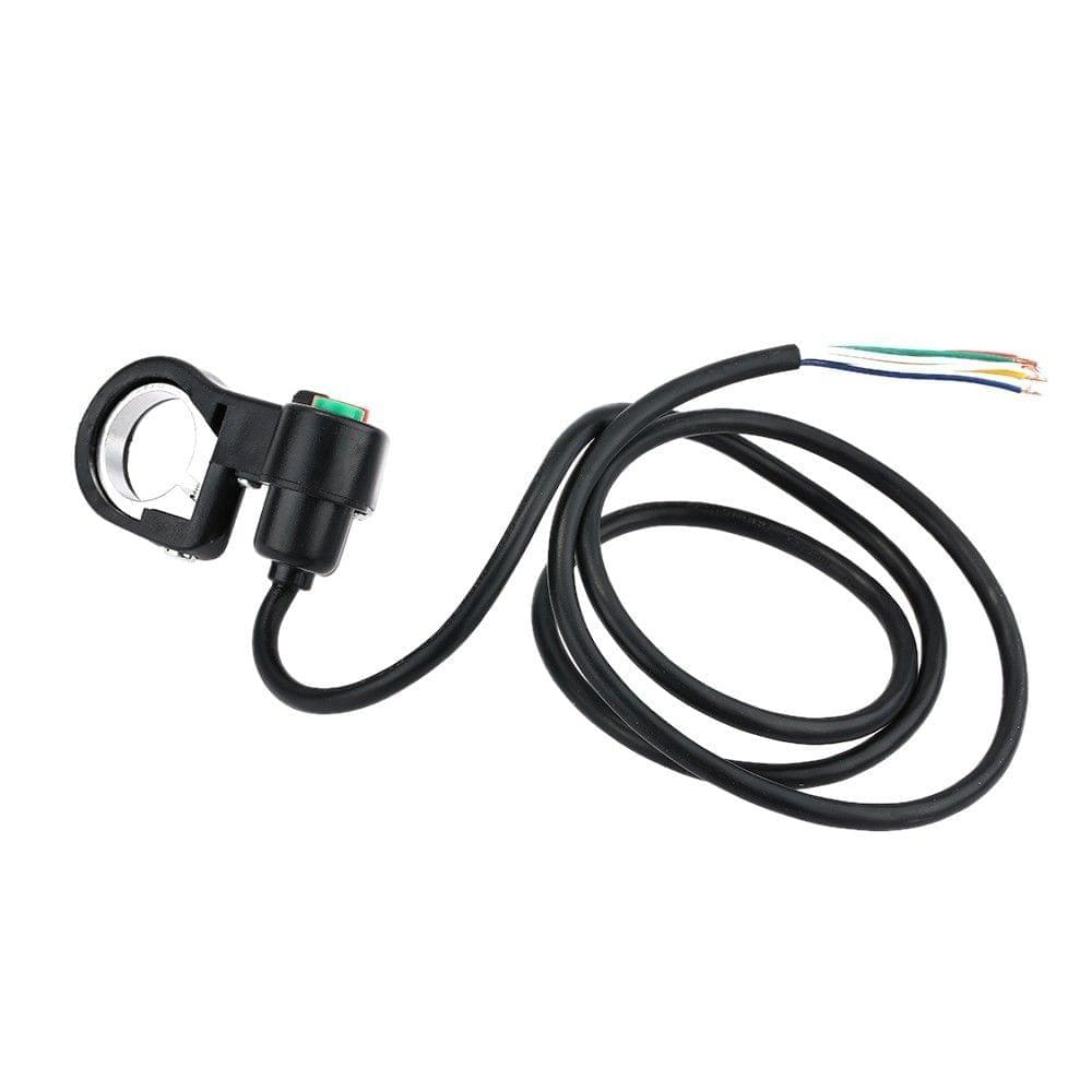 3 in 1 Headlight/Turn Signal Light/Horn ON-OFF Switch 2.2cm Diameter Handlebar DIY Button Accessory for Motorcycle Scooter ATV