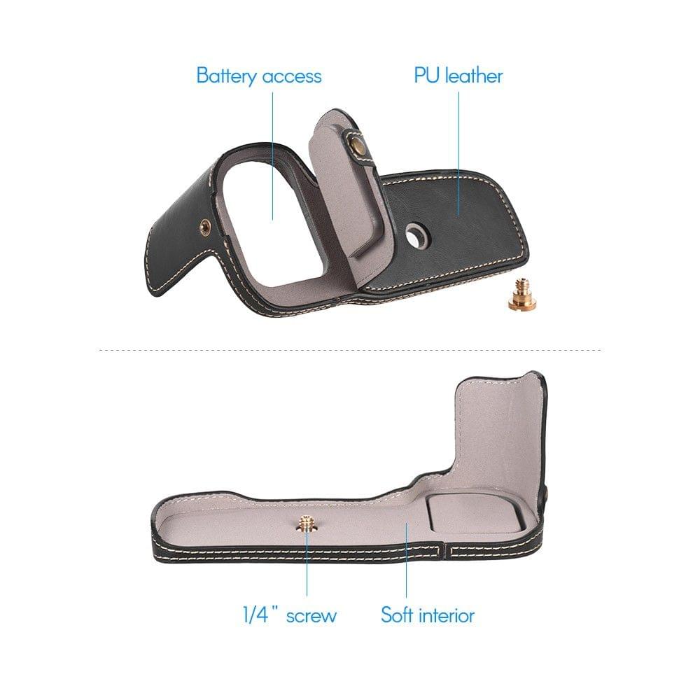 PU Leather Camera Half Case Grip for Ca150n EOS 5D3 5D4 Camera Bottom Cover Grip for EOS 5D Mark III/ 5D Mark IV