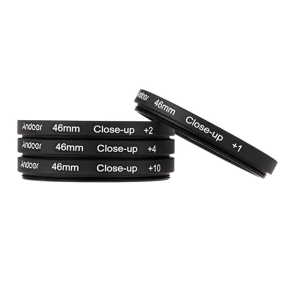 Andoer 49mm Macro Close-Up Filter Set +1 +2 +4 +10 with Pouch for Nikon Ca150n Sony DSLRs