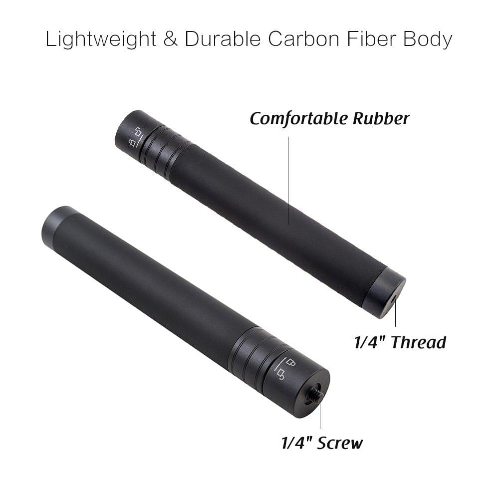 FeiyuTech V2 700 Carbon Fiber Reach Pole Extension Bar for Feiyu G5/WG2/SPG ZhiYun SMOOTH Crane 3-Axes Handheld Gimbal with 1/4" Thread