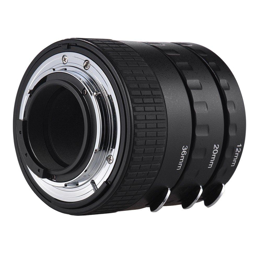 Auto Focus Macro Extension Tube Set Copper AF Macro Lens Extension Tube Ring with Covers for Nikon D300 D7000 D7100 D7200 D800 D810 D850 D5500 D5600 D5100 D5300 D3300AL Lenses