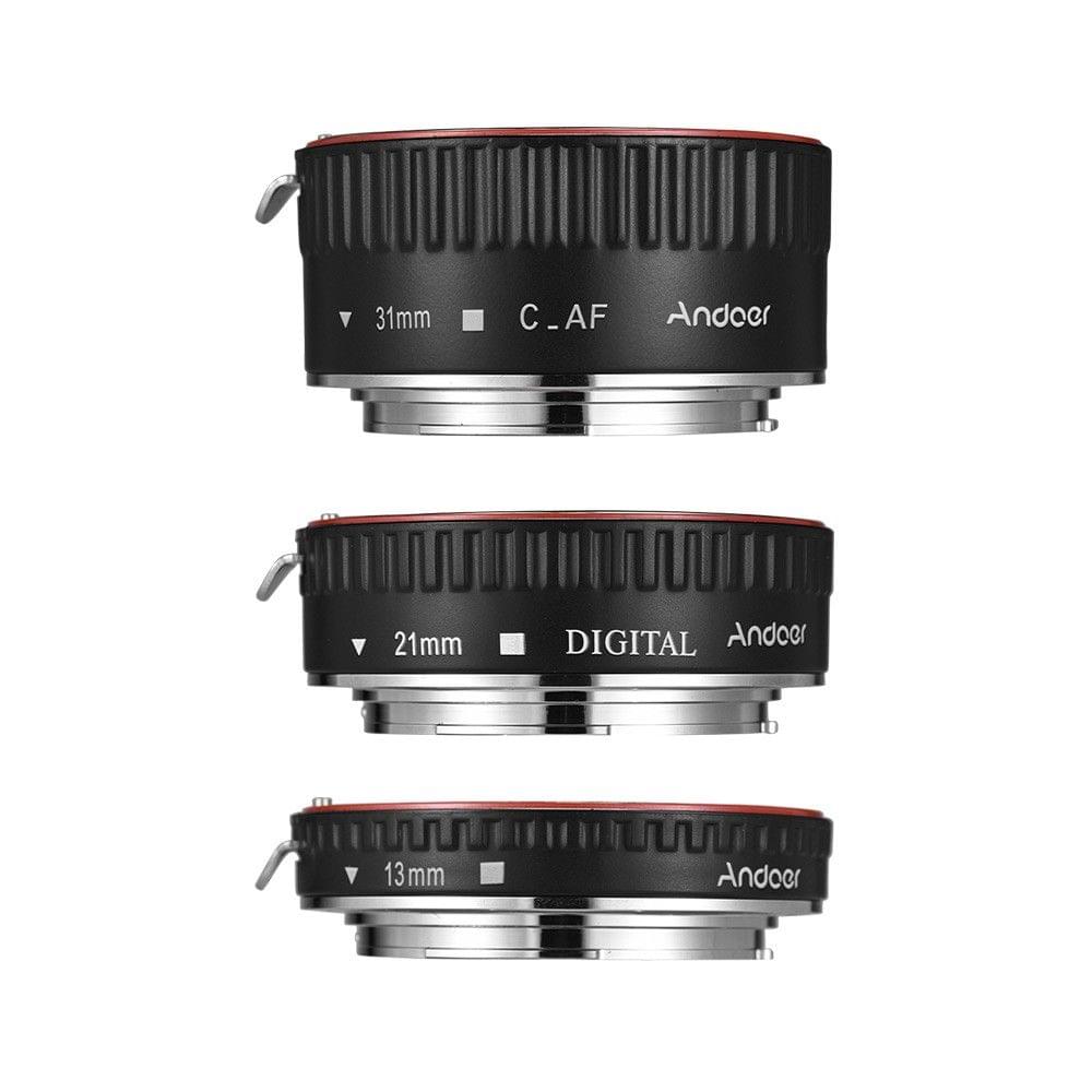 Andoer Brand New Upgraded Macro Extension Tube Set 3-Piece 13mm+21mm+31mm Auto Focus Extension Tube Rings for Ca150n EOS Camera Body and Lens of The 35mm SLR for Ca150n all EF and EF-S Lenses