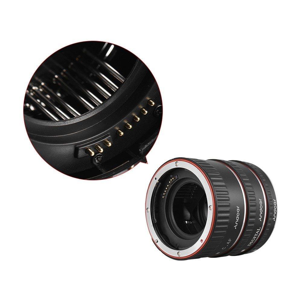 Andoer Brand New Upgraded Macro Extension Tube Set 3-Piece 13mm+21mm+31mm Auto Focus Extension Tube Rings for Ca150n EOS Camera Body and Lens of The 35mm SLR for Ca150n all EF and EF-S Lenses