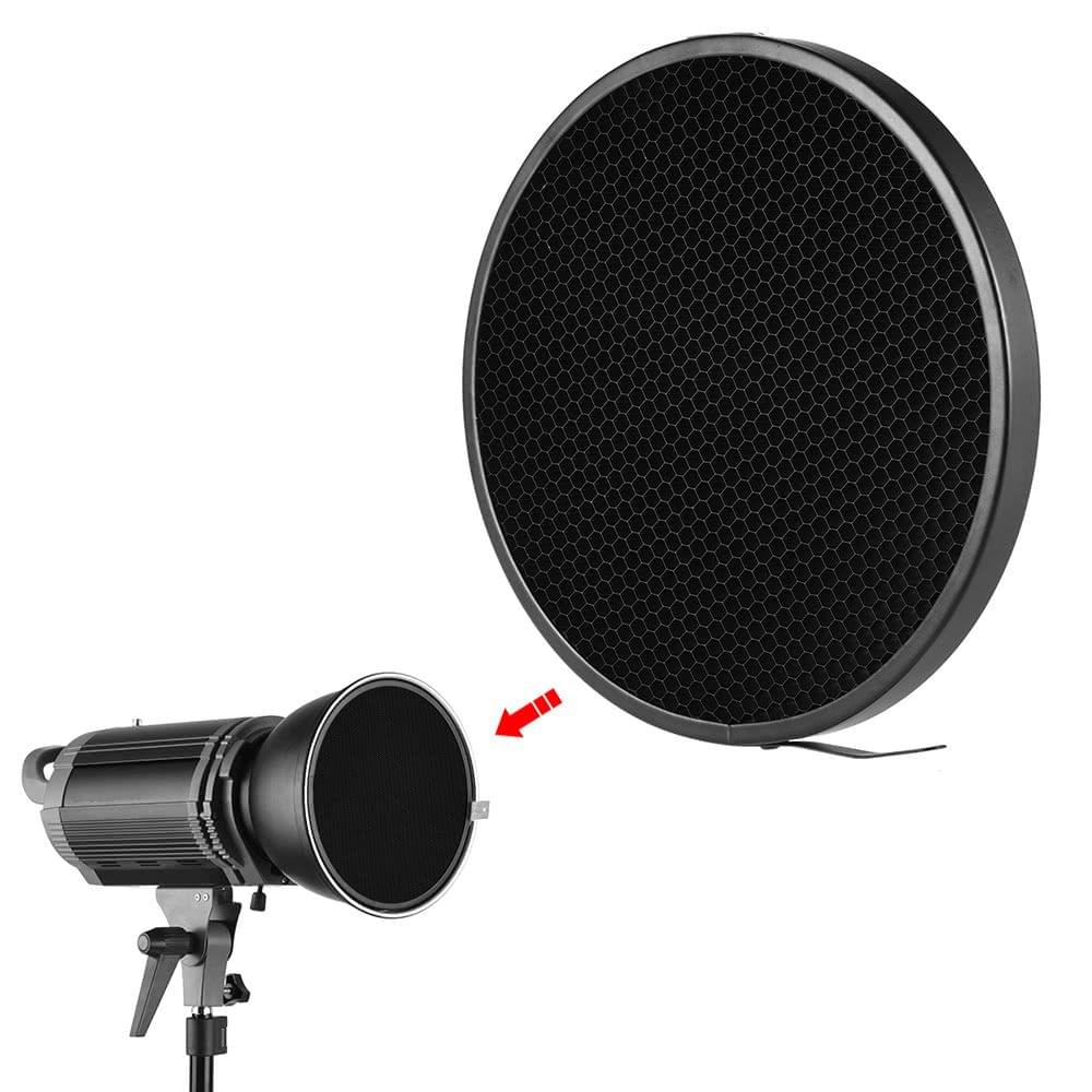 Photo Studio 16.8cm 40 Degree Honeycomb Grid for 7" Standard Reflector Diffuser Lamp Shade Dish